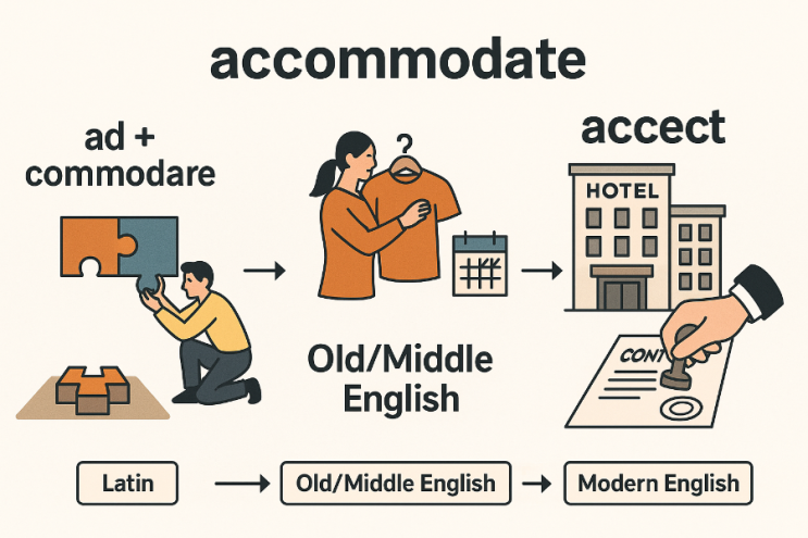 Accommodate 어원과 뜻으로 같이 공부해보기 : 네이버 블로그