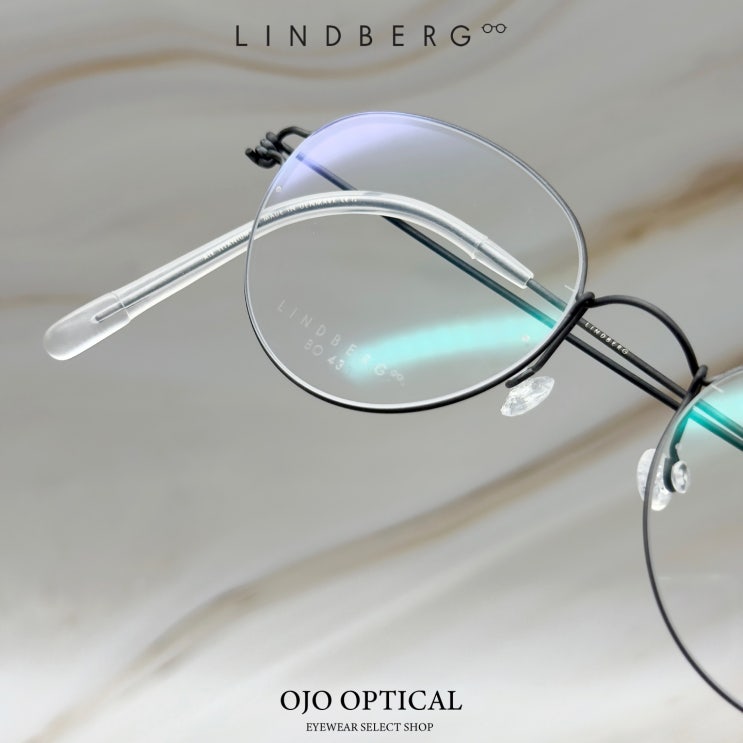[LINDBERG BO 소아용 43사이즈] 튼튼하고 안전한 설계, 인상을 해치지 않으면서 세련되고 지적인 첫 안경 ...