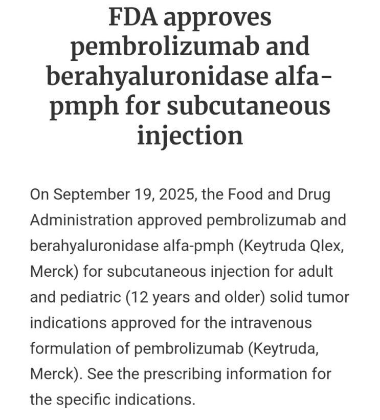 (알테오젠) 키트루다 SC, FDA 허가!! Keytruda Qlex : 네이버 블로그