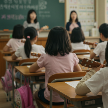칼림바, 우쿨렐레 수업 뻔한 악기가 아닌 인기만점! 틴휘슬