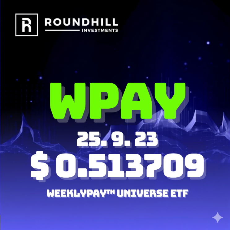 WPAY ETF｜2025년 9월 23일 Roundhill WPAY 배당금 분석 및 배당락일 기록 : 네이버 블로그