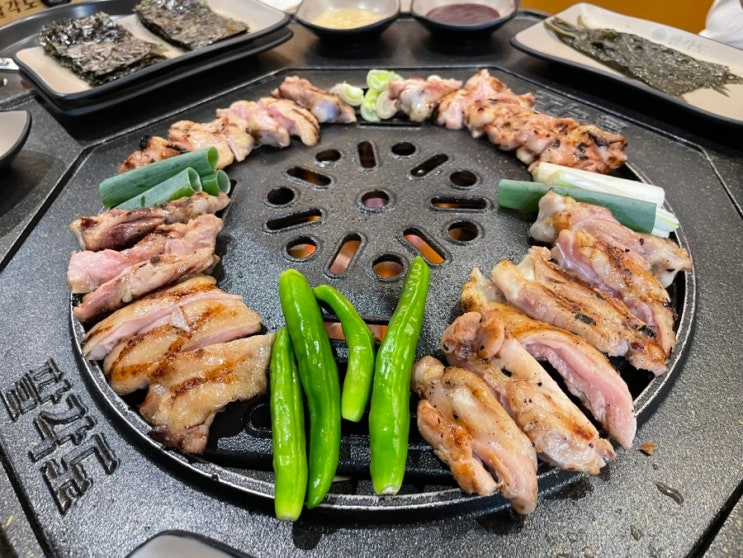 안산 한대앞역 숯불닭갈비 맛집 팔각도 안산한대앞역점 : 네이버 블로그