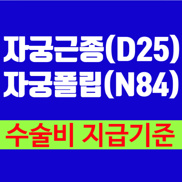 자궁폴립(N84)과 자궁근종(D25)은 질병코드가 다르고, 질병수술비도 다르게 지급됩니다. : 네이버 블로그