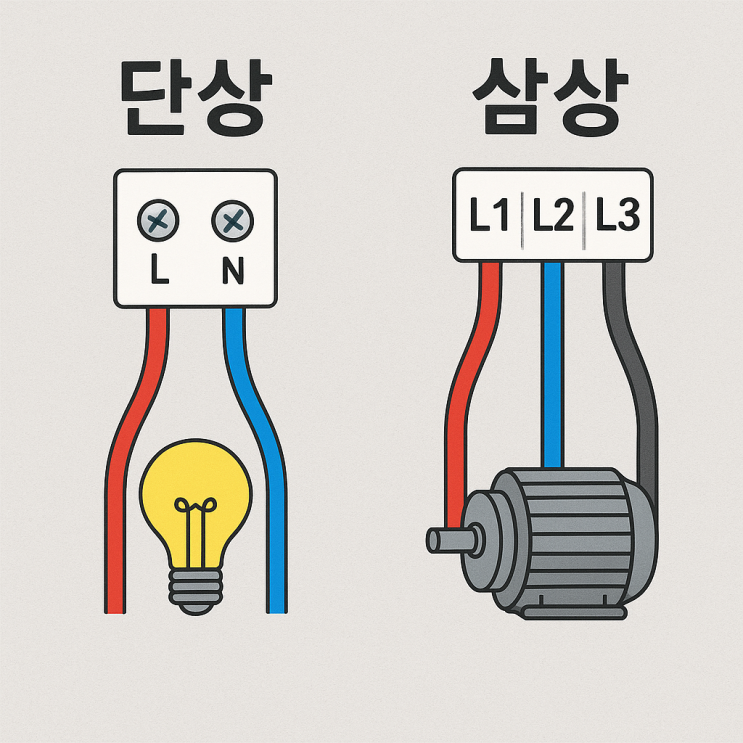 단상 삼상이란? 뜻 비교 차이 구분 : 네이버 블로그