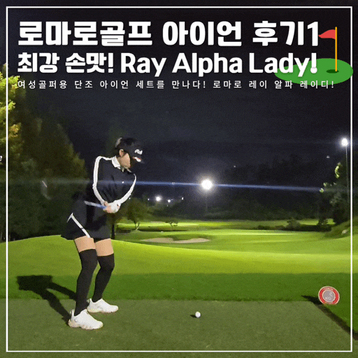 손맛 좋은 로마로 골프 여성 단조 아이언 Ray Alpha Lady (레이알파레이디) 블루 컬러 : 네이버 블로그