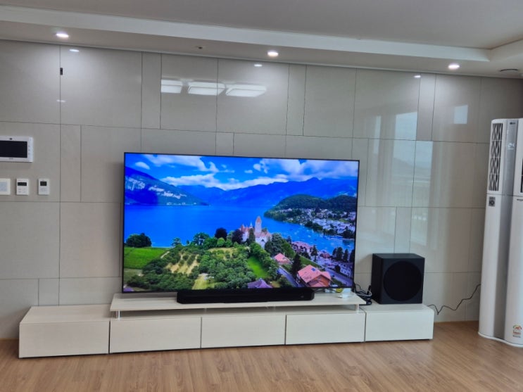 85인치 tv거실장 가성비 가구 솔직 후기 : 네이버 블로그
