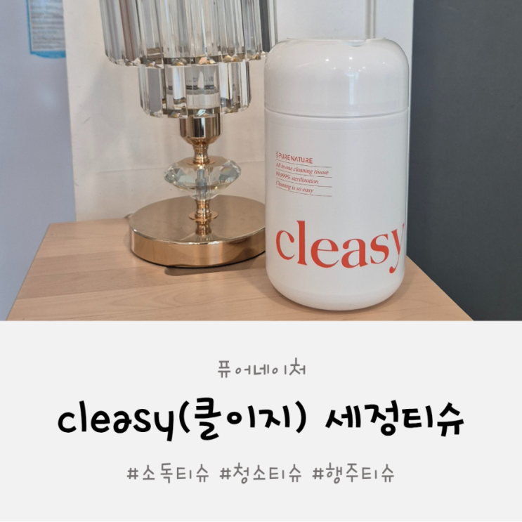 집안 위생은 퓨어네이처 cleasy(클이지) 세정티슈로 해결! 🧽 : 네이버 블로그