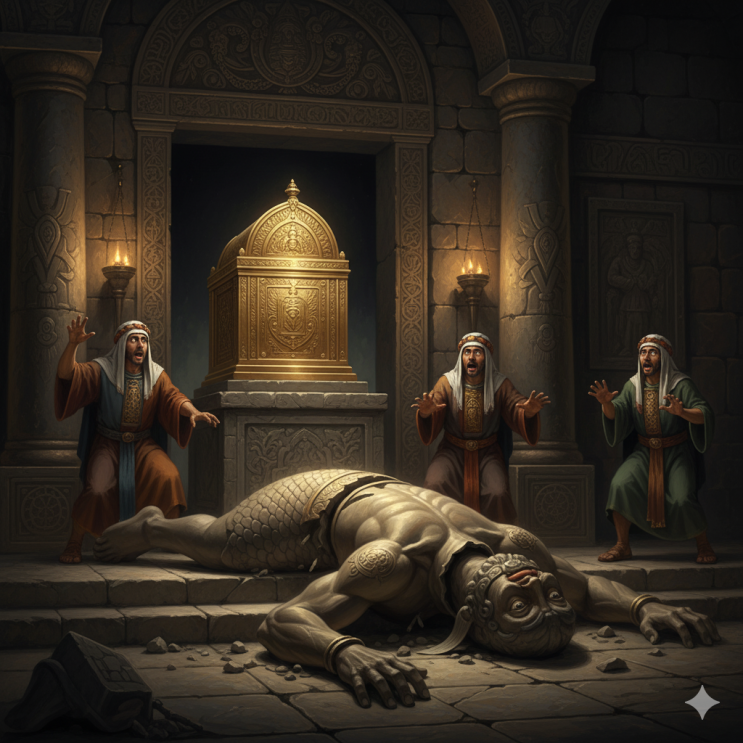 사무엘상 5장: 다곤 신상 앞에 선 언약궤 (The Ark in the Temple of Dagon) : 네이버 블로그