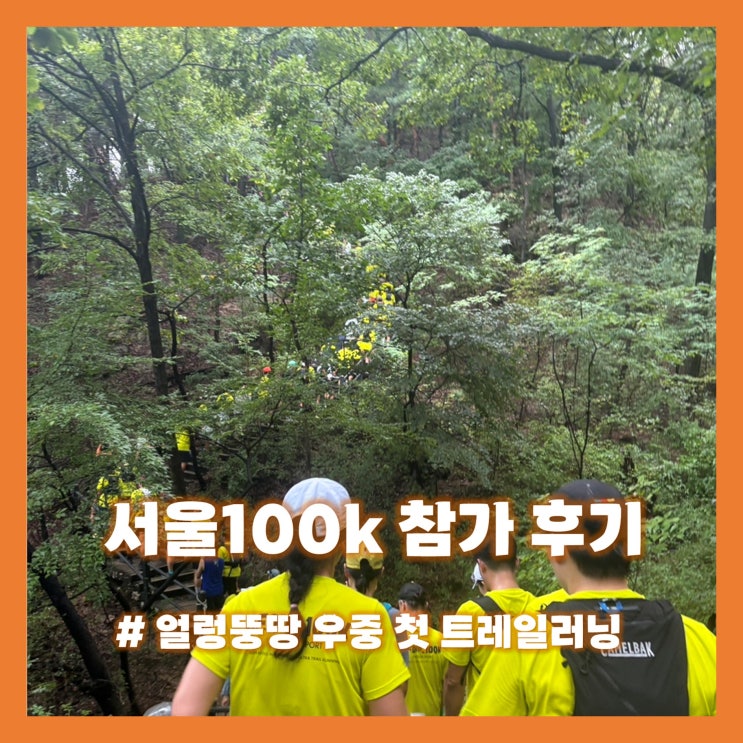 서울100k 10k부문 참가 후기: 얼렁뚱땅 우중 첫 트레일러닝