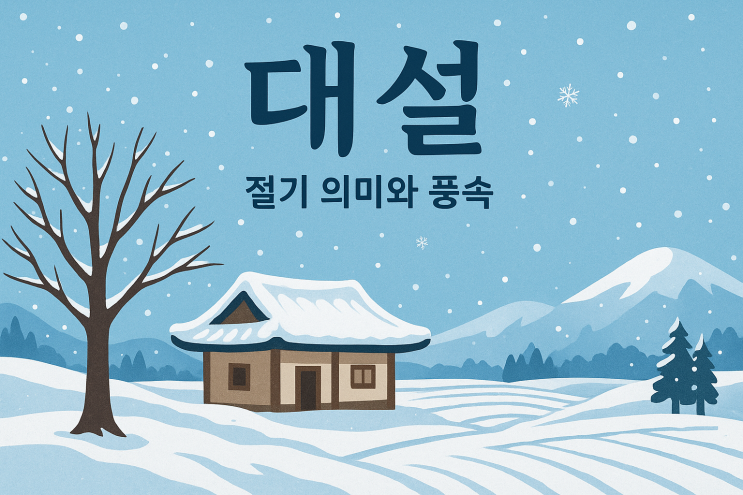 대설(大雪)의 뜻,의미,풍속 : 현대적 해석 : 네이버 블로그