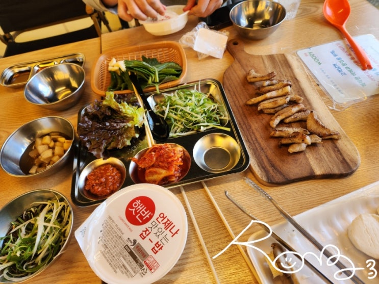 부산강서구 가볼만한곳 캠핑고기집 우디바베큐팩토리 먹다