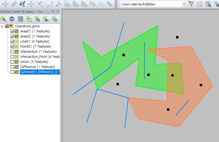 026] Global Mapper - 공간연산 : Spatial Operations 02 - Predicates : 네이버 블로그