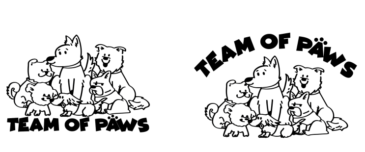 Team of paws 그래픽 디자인 : 네이버 블로그
