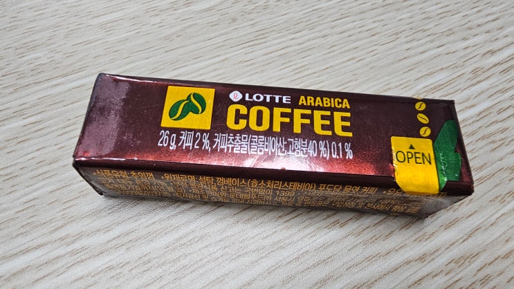 롯데 커피 껌 아라비카 씹어 보니 : 네이버 블로그