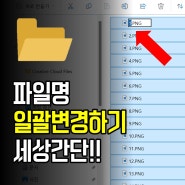 파일명 일괄 변경하는 방법 : 세상 간단한 1분컷