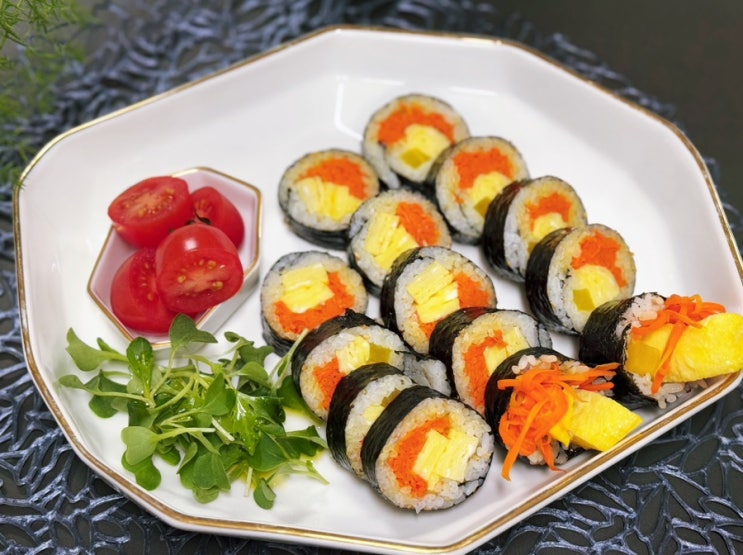 당근 계란 김밥 만들기 맛있는 김밥 당근채 볶기 : 네이버 블로그