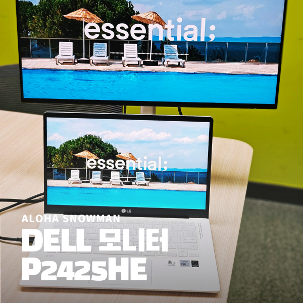 DELL P2425HE USB-C 사무용 노트북용 허브모니터 : 네이버 블로그