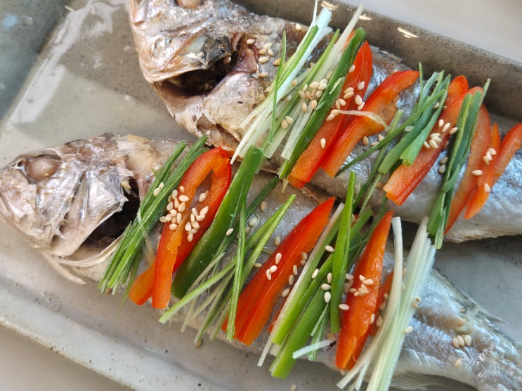 제수용생선 조기 찜 조기찜 만드는 법 생선찜 조기 손질법 : 네이버 블로그