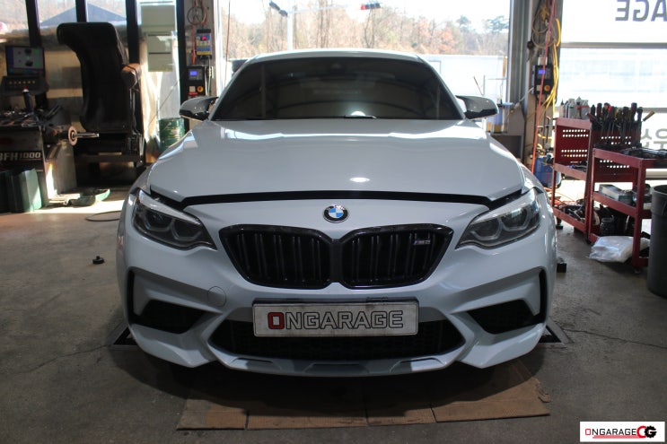 [온게러지] BMW F87 M2CP 합성 엔진오일 교환작업! SK지크레이싱 0W40 합성유 교환! 이천 BMW 엔진오일 전문점 ...