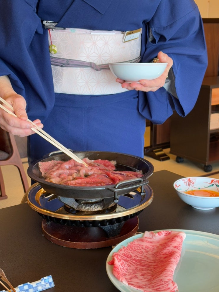 닌교초 이마한 나고야 스키야키 맛집 워크인 방문 후기