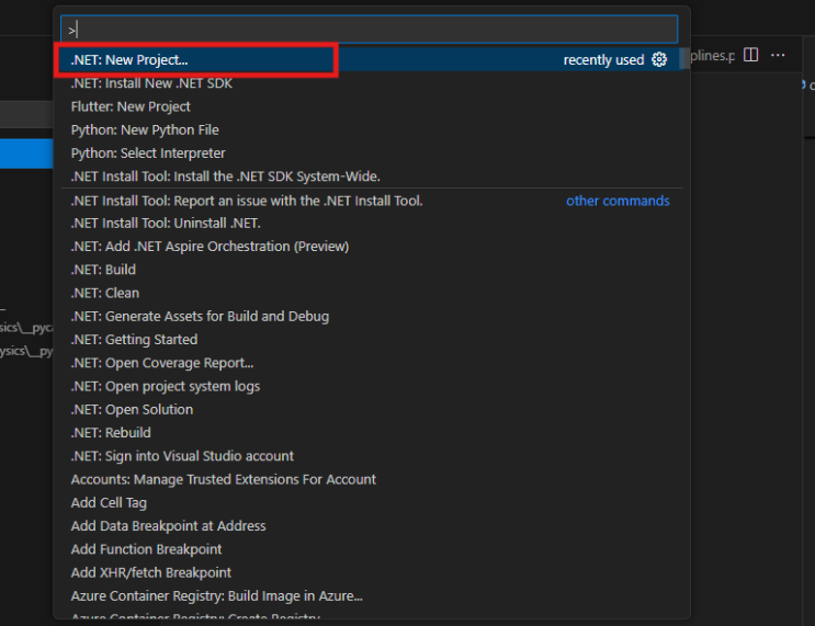 Visual Studio Code - .NET - ASP.NET 프로젝트 생성 : 네이버 블로그