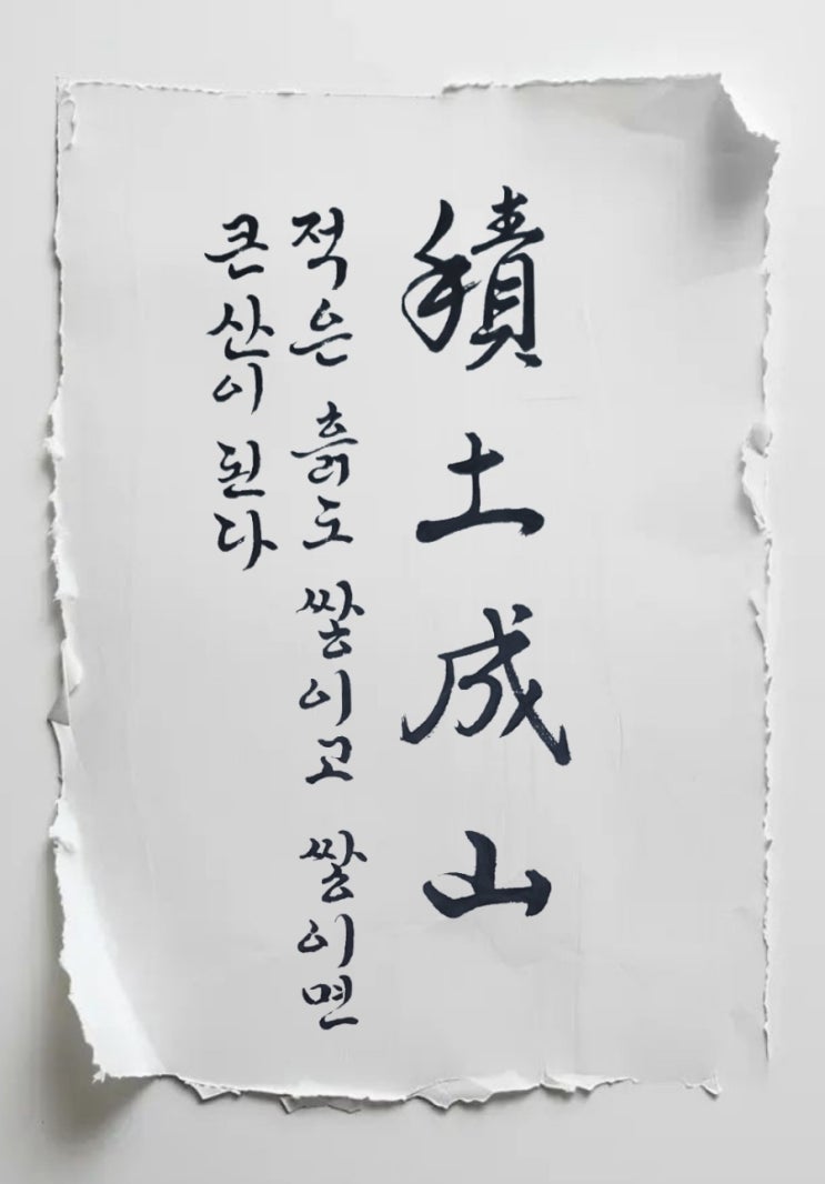 뜻 좋은 한자 성어 쓰기 : 네이버 블로그