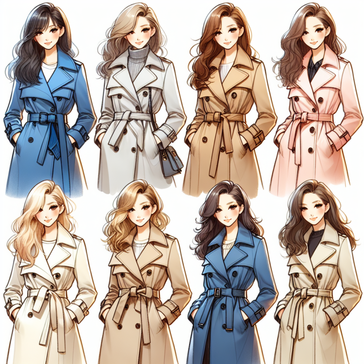 막스마라 트렌치코트의 다양한 색상과 스타일, 나에게 맞는 선택은?
