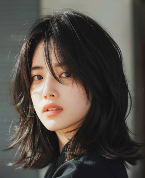 지라시머리,복고 감성 중단발 레이어드컷,거지컷트 : 네이버 블로그