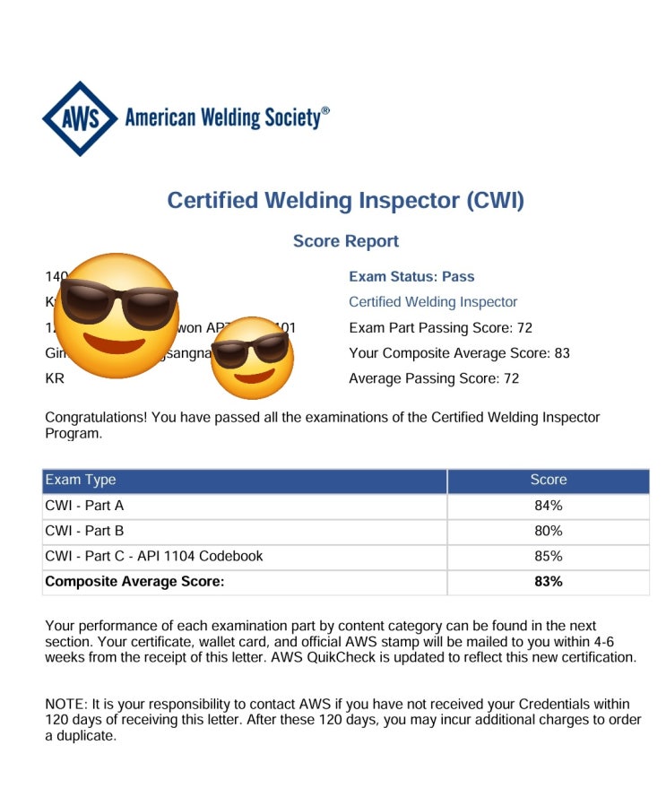CWI 합격수기(Certified Welding Inspector) : 네이버 블로그