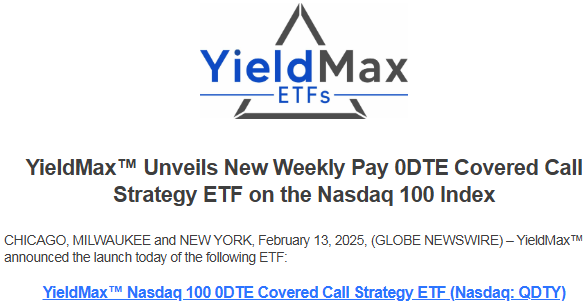 초단기 옵션을 활용하는 일드맥스 ETF: SDTY, QDTY : 네이버 블로그