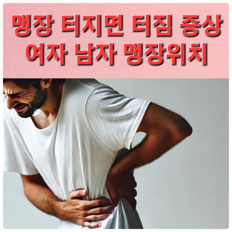 맹장 터지면 터짐 증상 여자 남자 맹장위치 : 네이버 블로그