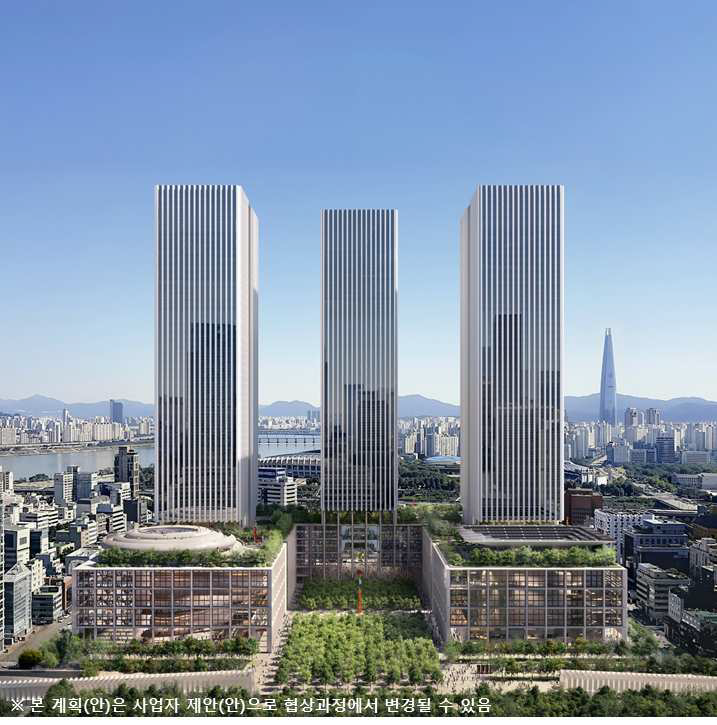 서울시 GBC 부지 개발 계획 변경, 105층에서 54층 3개 동으로 조정!/Seoul's GBC Development Plan ...
