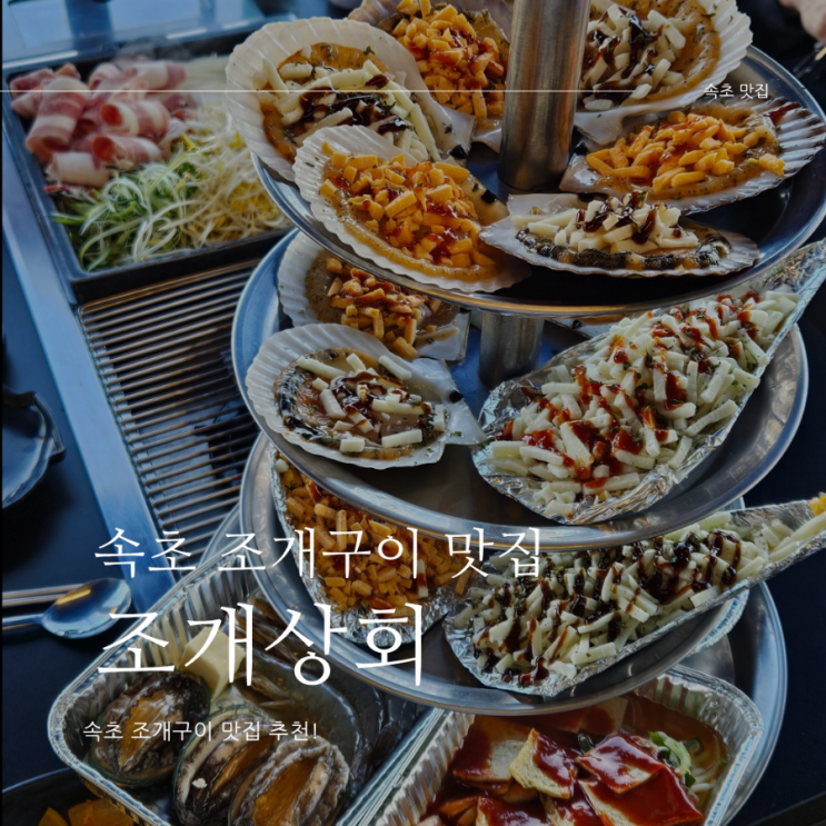 조개상회 본점, 속초 조개구이맛집 4단조개구이+삼합세트 : 네이버 블로그