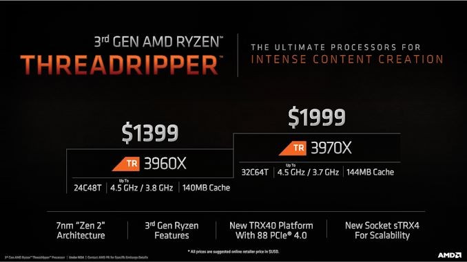 AMD 라이젠 스레드리퍼 3960X 및 3970X 리뷰 공개 : 네이버 블로그