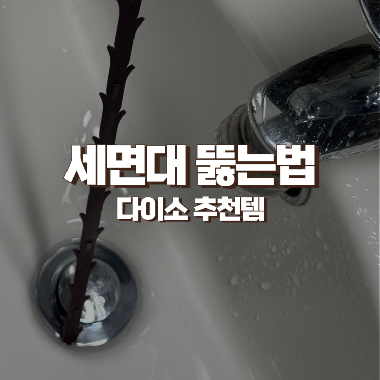 다이소 추천템 꿀템 세면대 막힘 하수구 뚫는방법 배수관 막힌 하수구 뚫는법 : 네이버 블로그