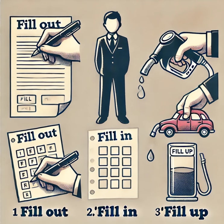 Fill Out, Fill Up, Fill In : 네이버 블로그