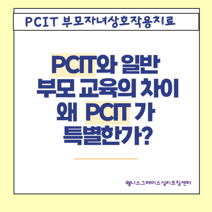 PCIT와 일반 부모 교육의 차이: 왜 PCIT가 특별한가? : 네이버 블로그