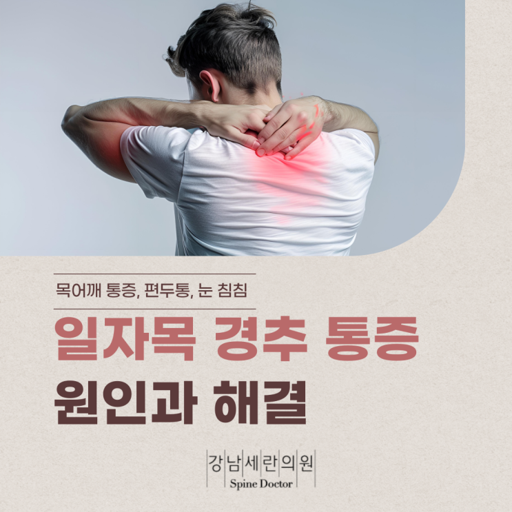 일자목 거북목으로 인한 경추 통증의 원인과 해결 : 네이버 블로그