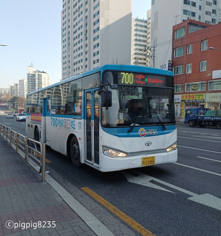 부천 소신여객 700번 NEW BS106 NGV 좌석형 2014 (2085) : 네이버 블로그