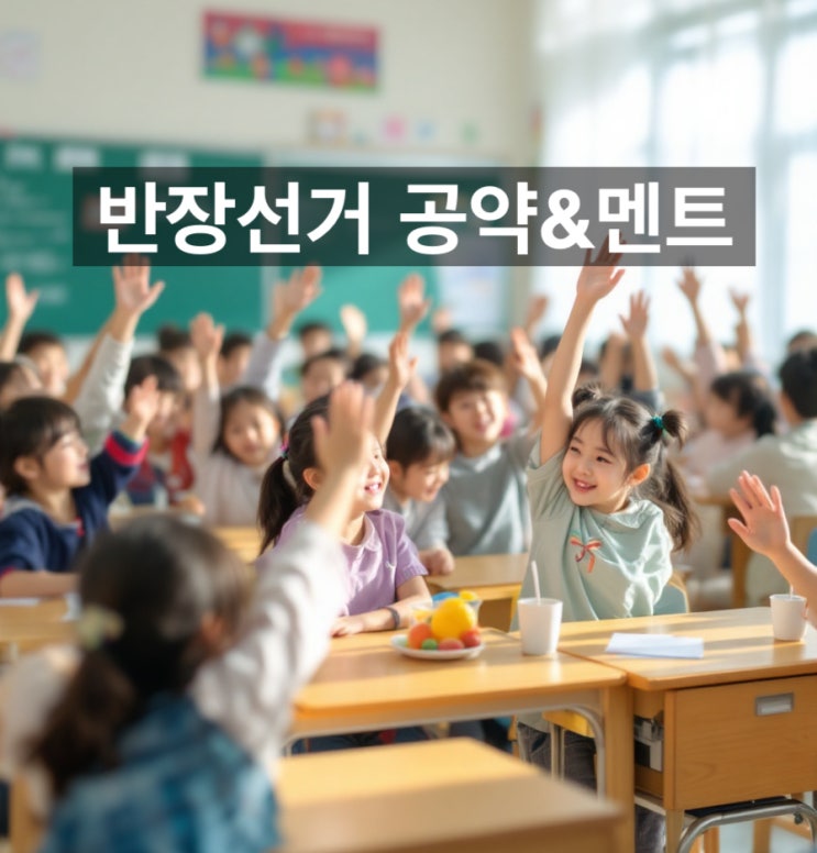 당선되는 초등학교 중학교 반장선거 공약 멘트는 따로 있다? 리스트 공개 : 네이버 블로그