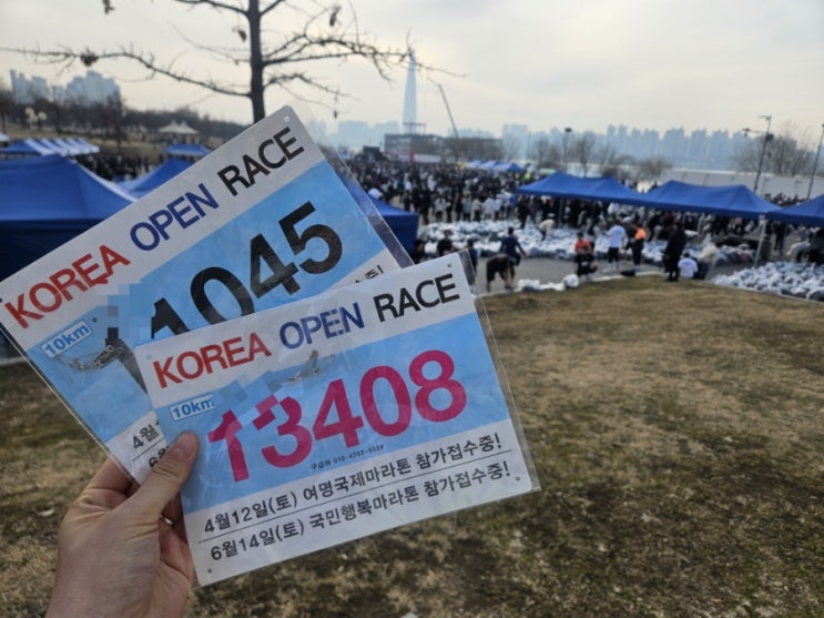 존2운동으로 완주하는 첫 마라톤 후기 (제 3회 코리아 오픈레이스 10km)