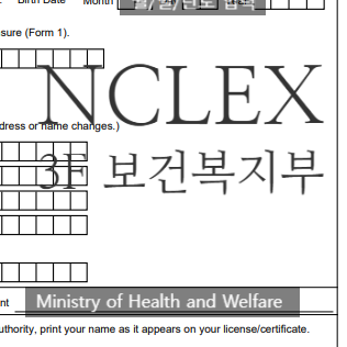 NCLEX 2: 엔클렉스 FORM 3F 작성법, 보건복지부 엔클렉스 서류 소요시간 : 네이버 블로그