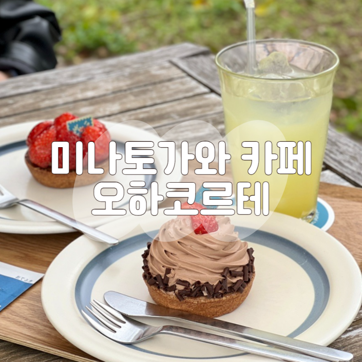 오키나와 타르트 맛집 카페 오하코르테 미나토가와점