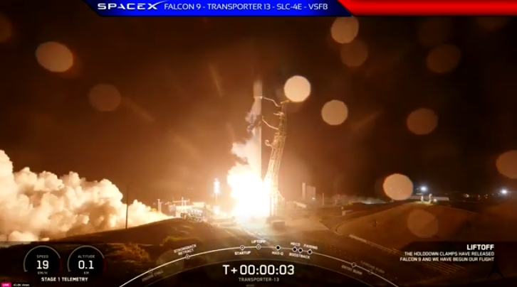(쎄트렉아이) SpaceX Falcon 9 Transporter 13 for SpaceEye-T : Success : 네이버 블로그