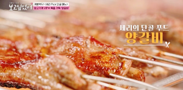 최화정 김호영의 보고 싶었어 박세리 단골 양갈비집 찐 단골만 먹는 양탕 오이무침까지 맛있는 넘버원 양 꼬치 : 네이버 블로그