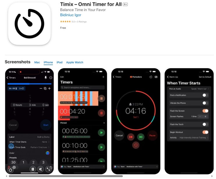 [iOS/Mac/Apple Watch] Timix – Omni Timer for All [$2.99–> Free] : 네이버 블로그