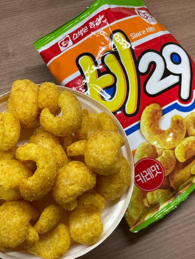 CU 편의점 신상 카레맛 과자 농심 비29 꿀조합 : 네이버 블로그