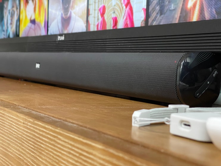 이제서야 만났군요. 브리츠 사운드바 BZ-T2210 PLUS를 TV 앞에 두게 되었습니다 : 네이버 블로그