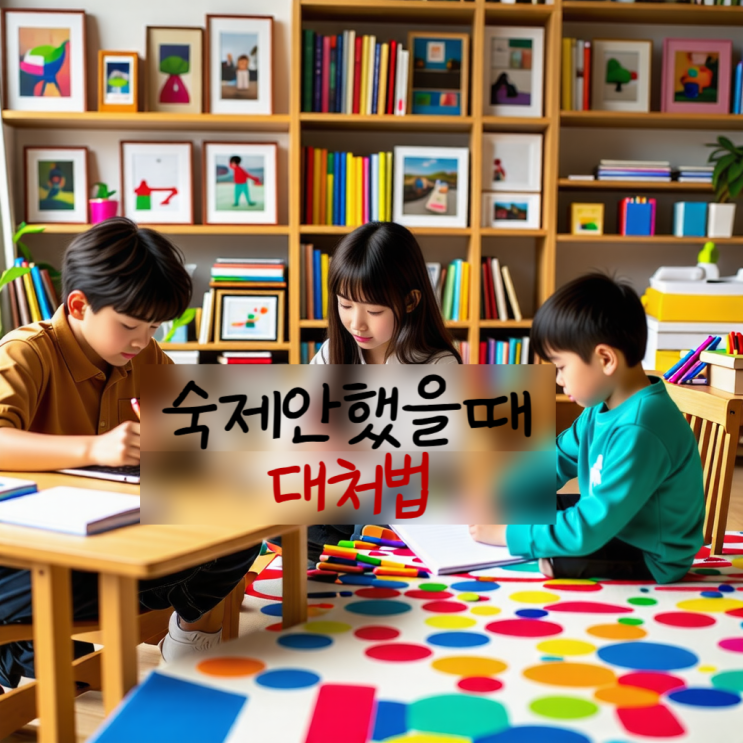 초등학생 숙제 안 했을 때, 현명한 대처법 : 네이버 블로그