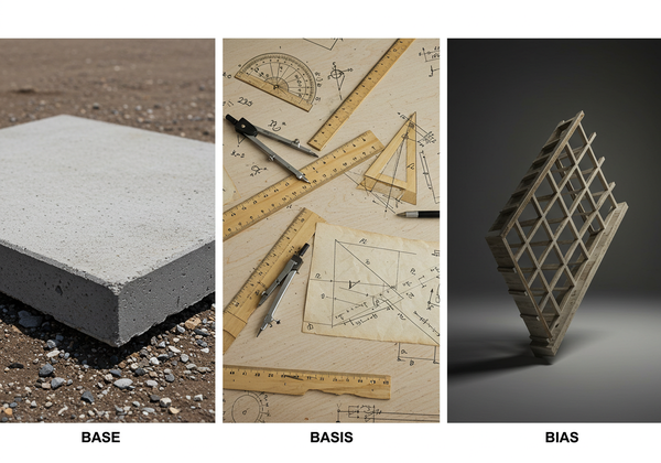 베이스 base, basis, bias 차이, 뜻 / base on, (regular, daily, case-by-case ...